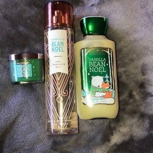Bath & Body Works Vanilla Bean Noel set